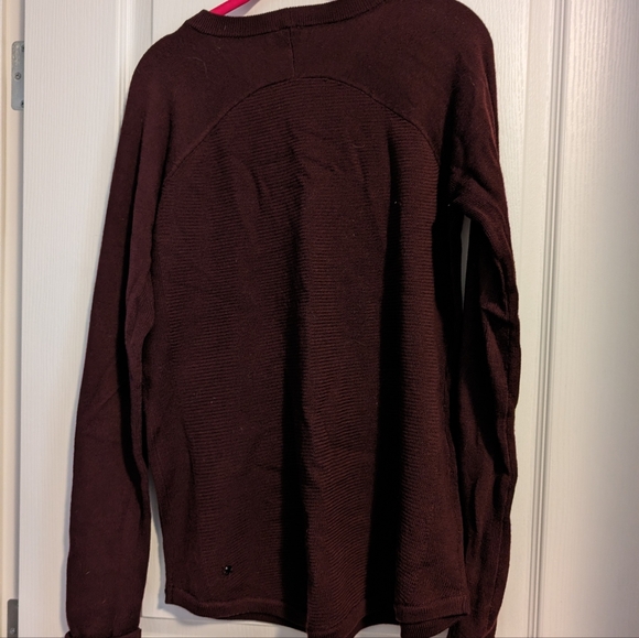 Lululemon Burgundy crewneck cotton sweater - Picture 3 of 3